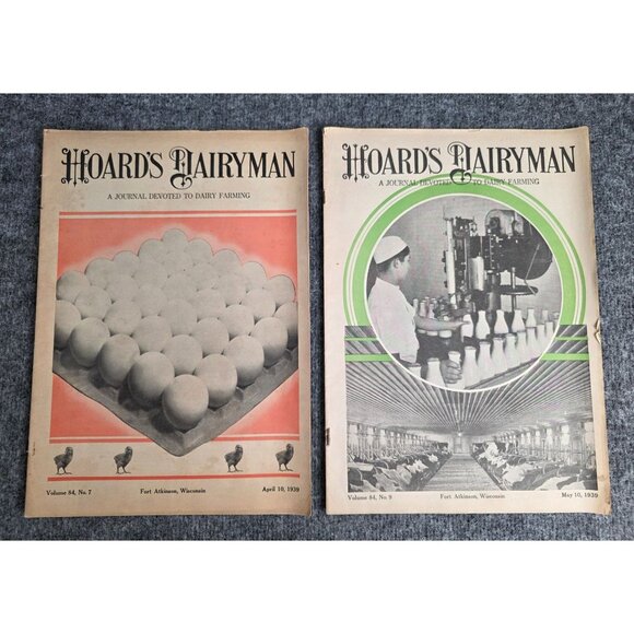 Vtg Hoards Dairyman Magazines 1939 April And May Rare Farm Publications - Picture 1 of 8